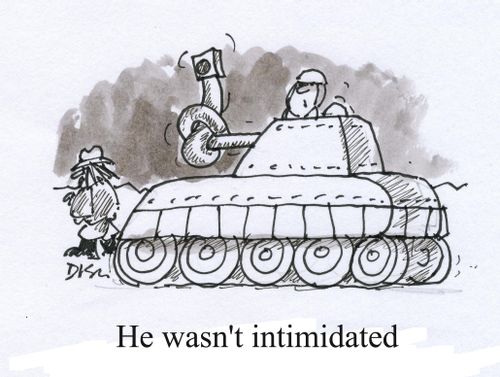 'He wasn't intimidated.'