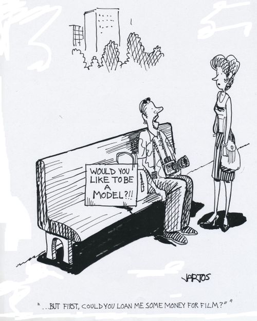 'But first, could you loan me some money for film?'