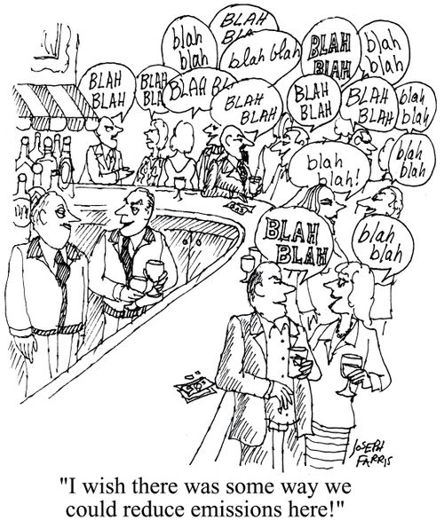 'I wish there was some way we could reduce emissions here.'