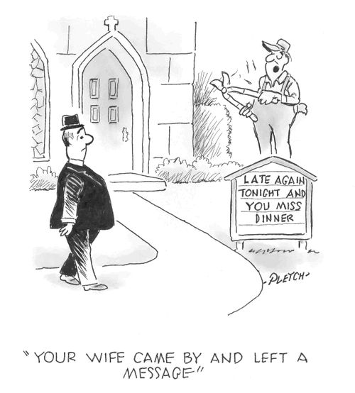 'Your wife came by and left a message'