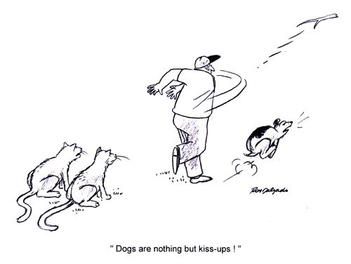 'Dogs are nothing but kiss-ups!'