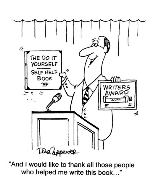 'And I would like to thank all those people who helped me write this book...'
