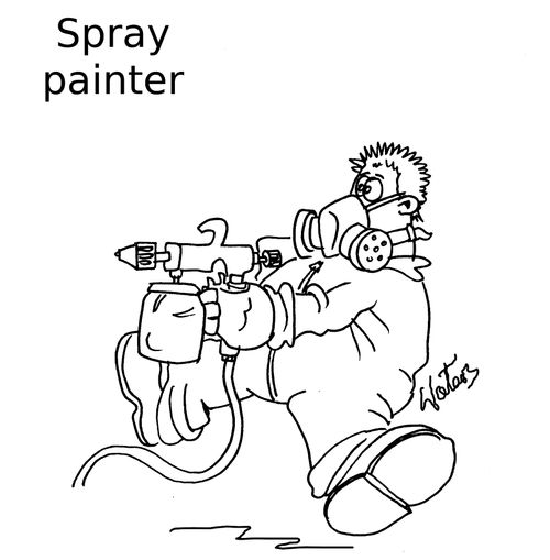 Spray painter.