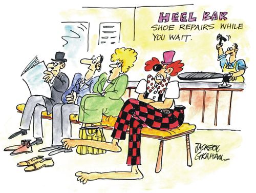 Heel bar.