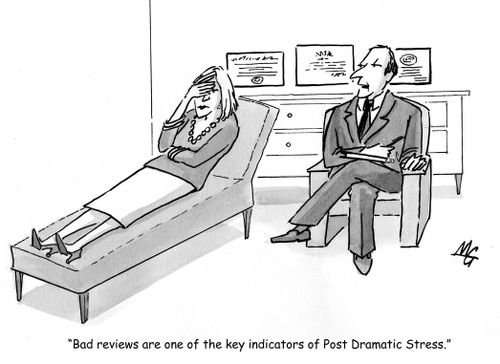 'Bad reviews are one of the key indicators of Post Dramatic Stress.'
