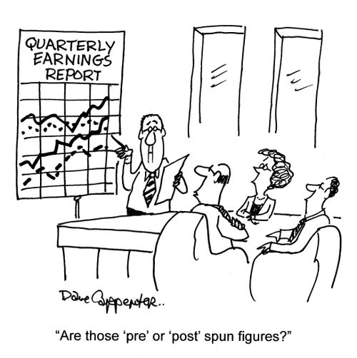 'Are those 'pre' or 'post' spun figures?'