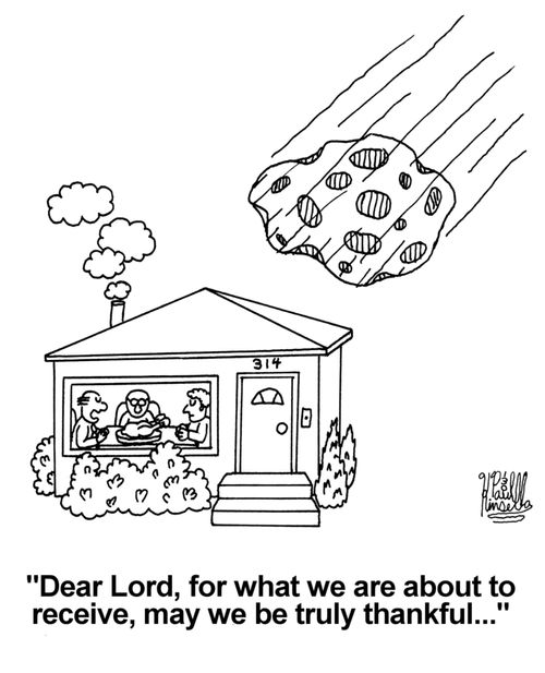 'Dear Lord, for what we are about to receive, may we be truly thankful...'