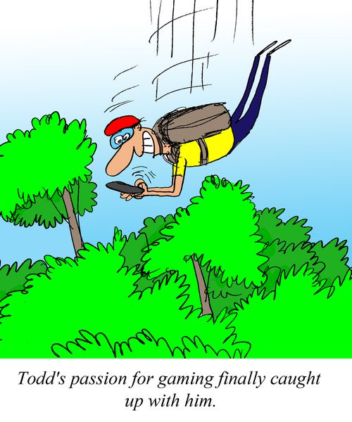 Todd's passion for gaming finally caught up with him.