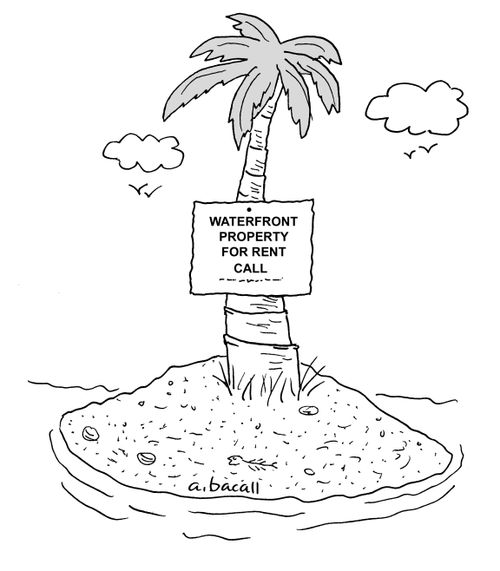 'Waterfront Property for Rent, Call. . .'