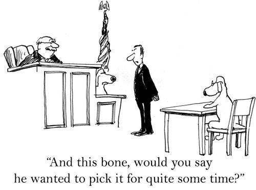 'And this bone, would you say he wanted to pick it for quite some time?'