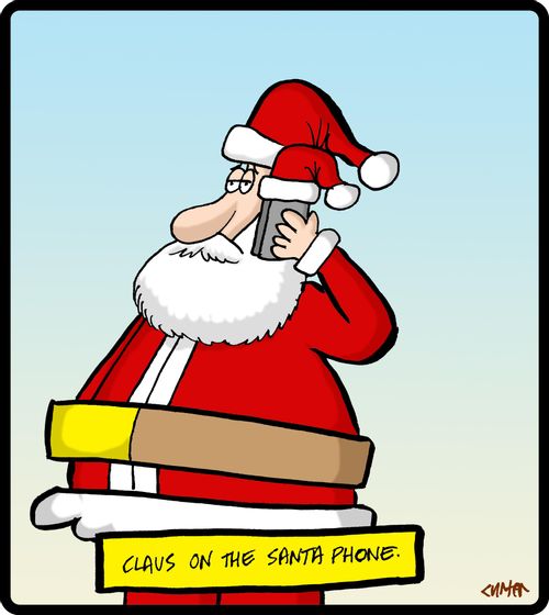 Claus on the Santa phone.