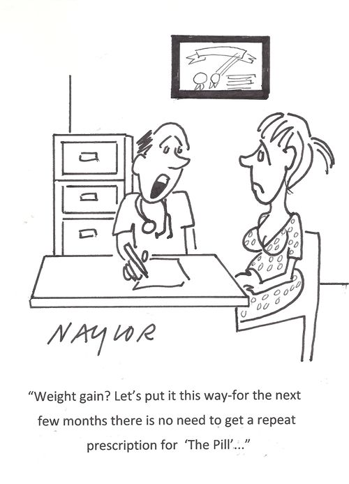 Weight gain on the pill.