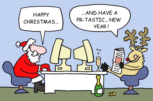 'Happy Christmas. . .And have a PR-tastic...new year.'