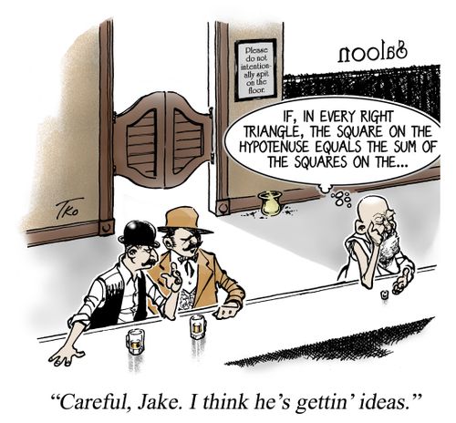 'Careful, Jake. I think he's gettin' ideas.'