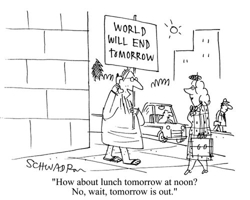 'How about lunch tomorrow at noon? No wait, tomorrow is out.'