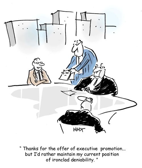 worker rejects promotion to protect deniability