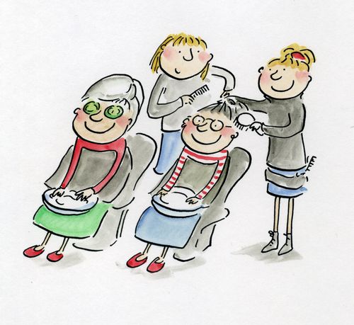 Being Pampered.