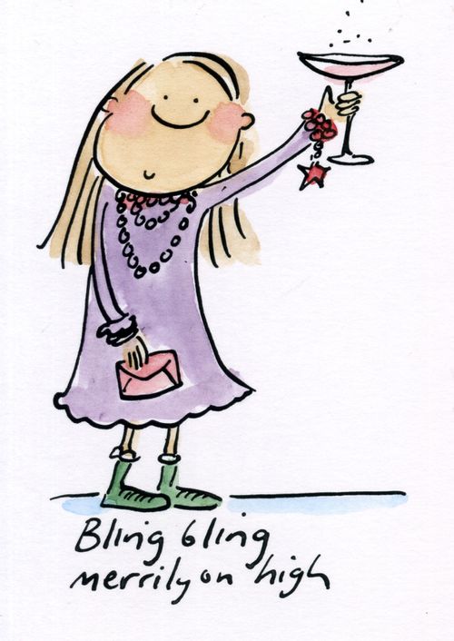 Bling bling merrily on high.