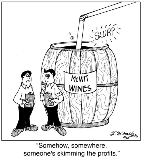 'Somehow, somewhere, someone's skimming the profits.'