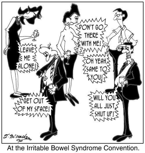 At the Irritable Bowel Syndrome Convention.