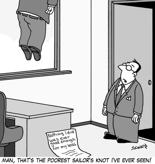 'Man, that's the poorest sailor's knot I've ever seen!'
