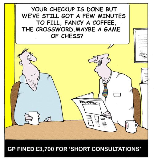 GP fined £3,700 for 'short consultations'.