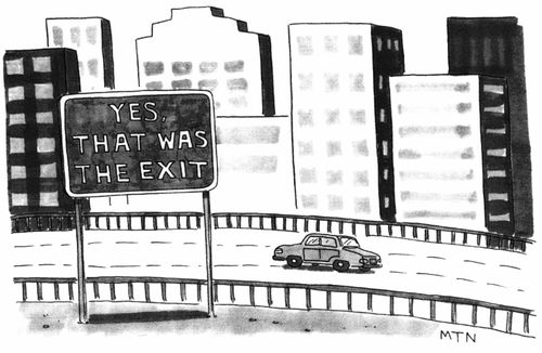 Yes, That Was The Exit