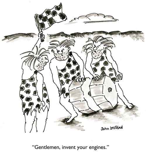 'Gentlemen, invent your engines.'