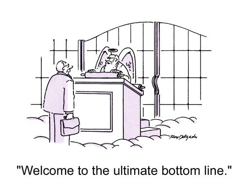 'Welcome to the ultimate bottom line.'
