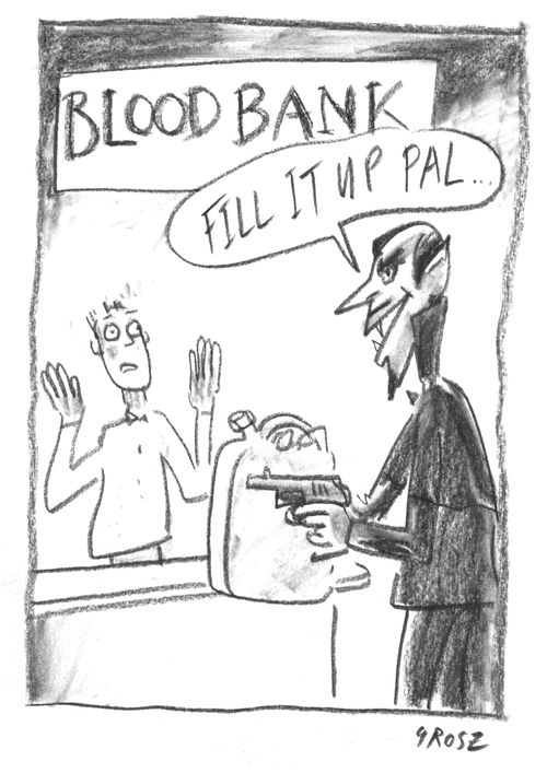 Blood Bank : 'Fill it up!"