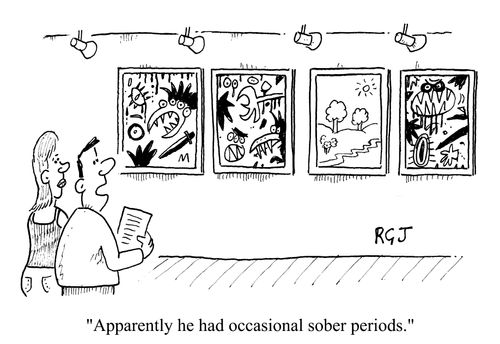 "Apparently, he had occasional sober periods."