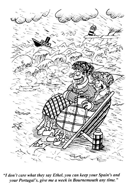 A rainy holiday in Bournemouth.