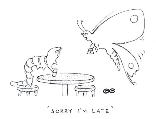 'Sorry I'm late.'