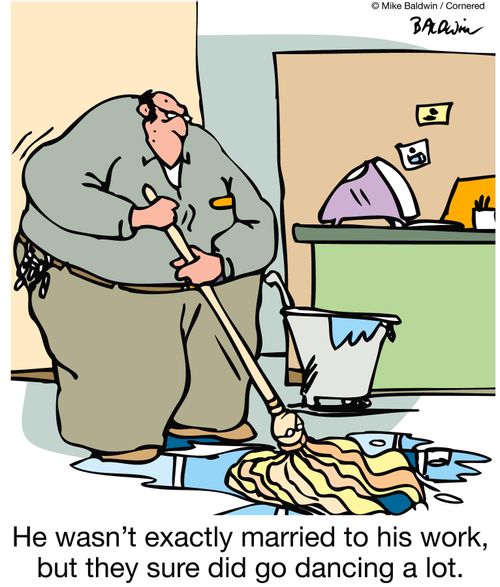 He wasn't exactly married to his work, but they sure did go dancing a lot.