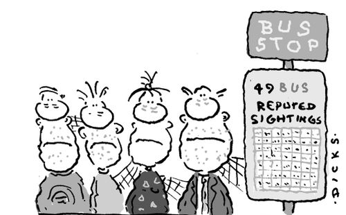 Bus Stop - 49 Bus Reputed Sightings.