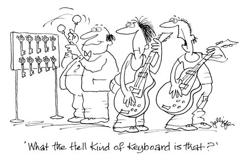 'What the hell kind of keyboard is that?'