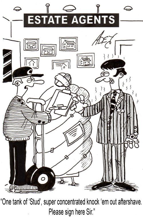Estate Agent Aftershave.