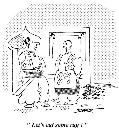 "Let's cut some rug!" 