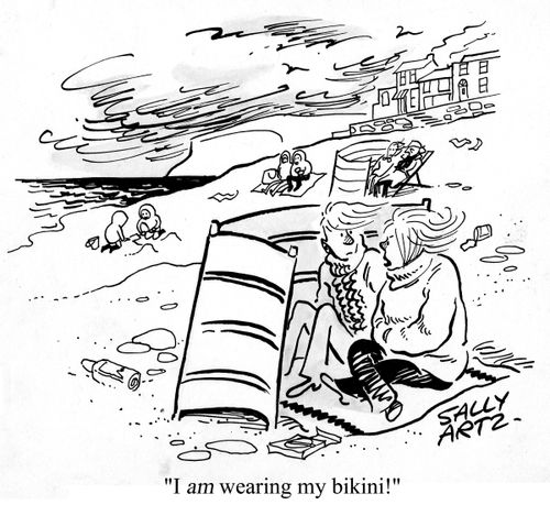 'I am wearing my bikini!'