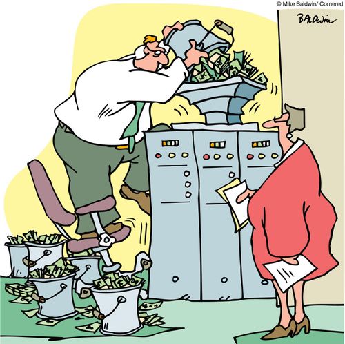 Computer that runs on money.