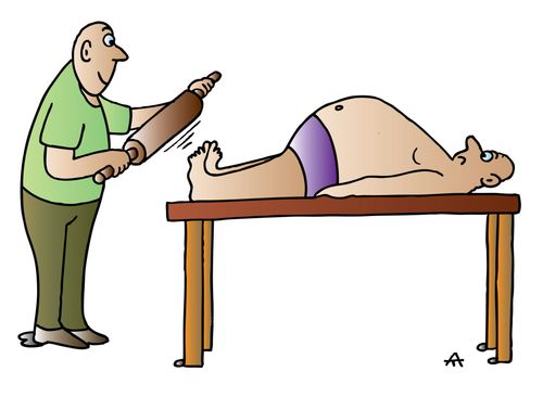 Masseuse With Rolling Pin