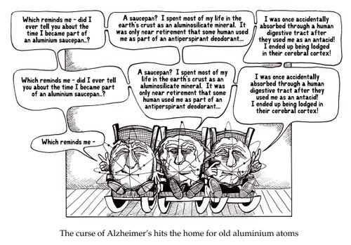 The curse of Alzheimer's hits home for old aluminium atoms.