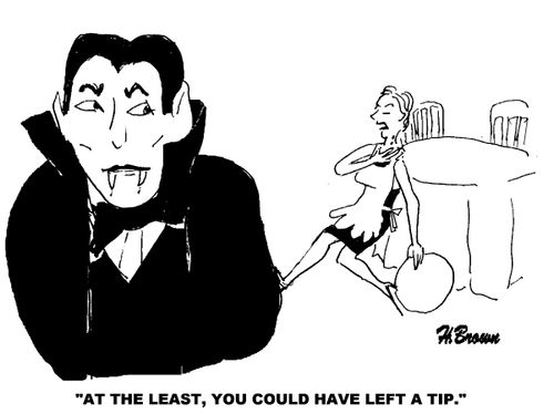 'At least, you could have left a tip.'