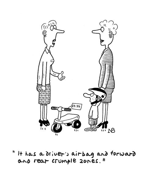 'It has a driver's airbag and forward and rear crumple zones.'