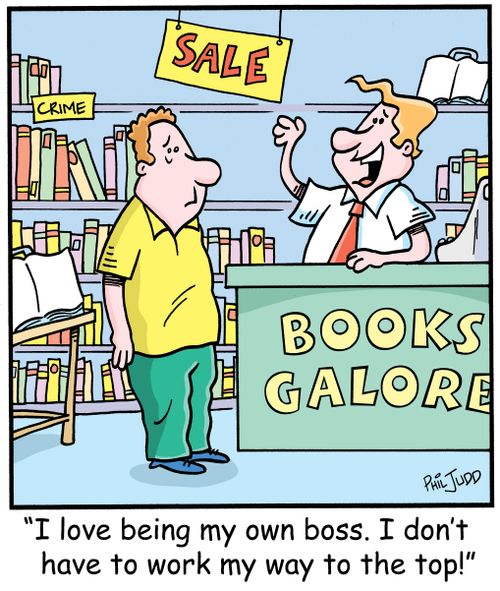 'I love being my own boss, I don't have to work my way to the top!'