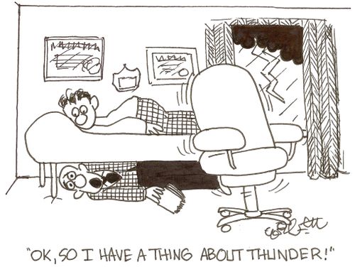 'OK, so I have a thing about thunder!'