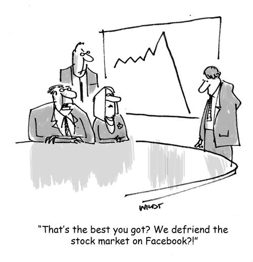'That's the best you got? We defriend the stock market on Facebook?'