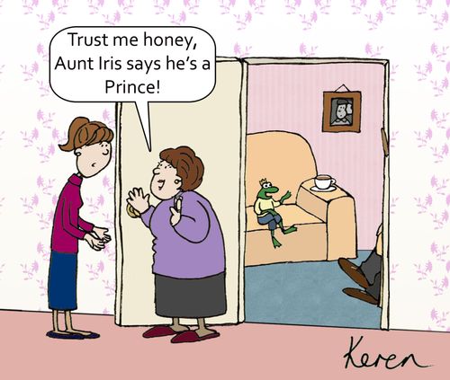 'Trust me honey, Aunt Iris says he's a Prince!'