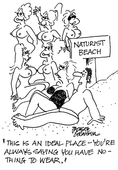 'This is an ideal place - you're always saying you have nothing to wear.'