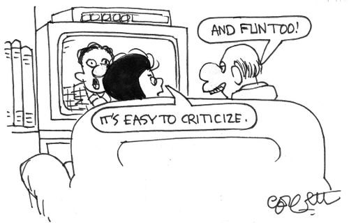 'It's easy to criticize.'